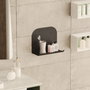 Hanah Home Estantería de Pared Metálica Negra